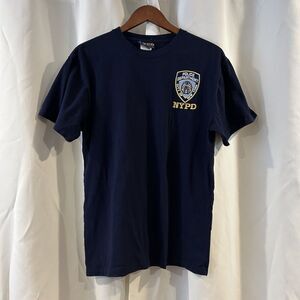 NYPD New York Police Department Badge Embroidered Mens‎ Large T-Shirt